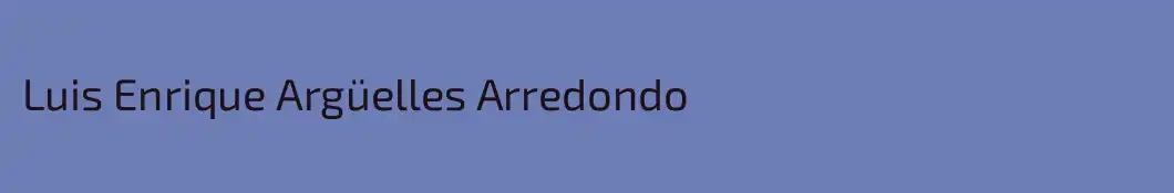 Luis Enrique Argüelles Arredondo